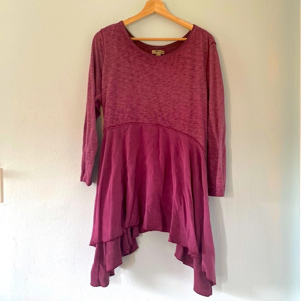 Sassy 3/4 Sleeve Asymmetrical Tunic
